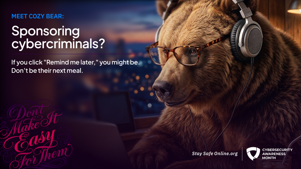 Meet Cozy Bear: Roar back with software updates